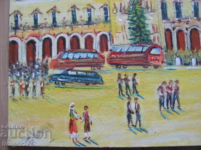 Large painting 80x60cm.-oil on canvas, B. Tsanov, signed with price 282.00 BGN | € 144.18