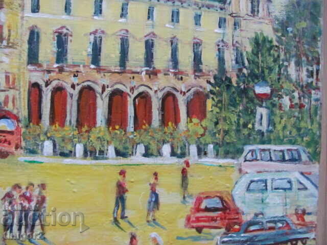 Delivery of Large painting 80x60cm.-oil on canvas, B. Tsanov, signed