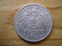 3 Marks 1911 (silver) - Hamburg ( J )