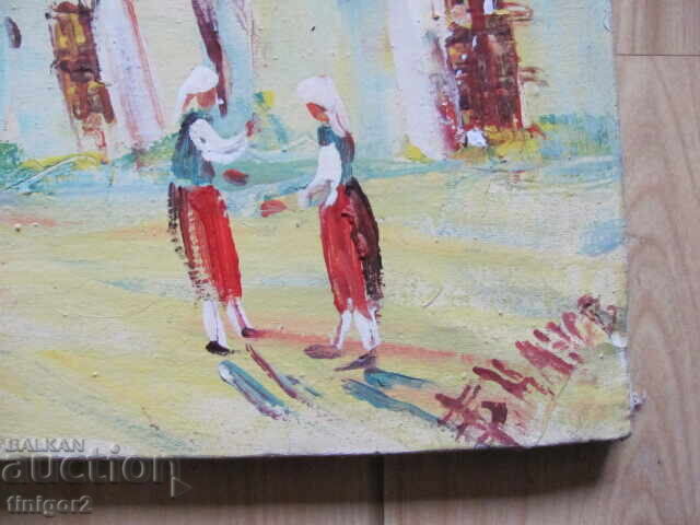 Licitație Pictura 44x41 cm - ulei, pânză, B. Tsanov, semnătură