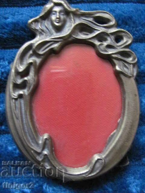 Art Deco bronze photo frame, 10x7cm. - 6