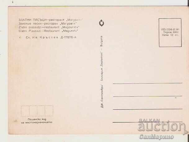 Map Bulgaria Varna Golden SandsRestaurant "Magurata"* with price 1.20 BGN | € 0.61 Map Bulgaria Varna Golden SandsRestaurant "Magurata"* with price 1.20 BGN | € 0.61