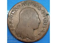 Napoli 6 tornesi 1800 Italia Ferdinand IV bronz