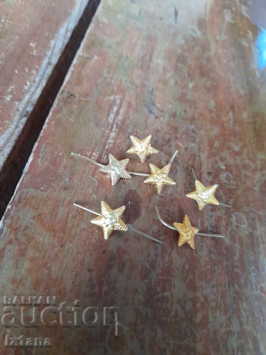 Old five-pointed stars for BDZ monograms with price 26.00 BGN | € 13.29 Old five-pointed stars for BDZ monograms with price 26.00 BGN | € 13.29