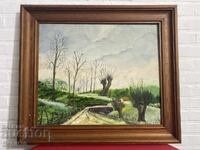 A beautiful original oil painting on canvas from 1986,