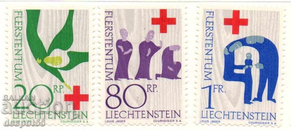 1963 Liechtenstein. 100th anniversary of the International Red Cross