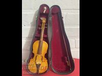 Vintage old wooden violin