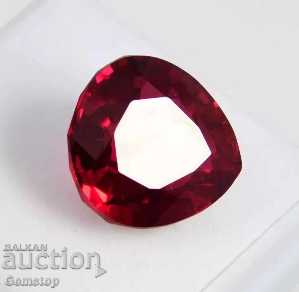 BZC! 12.50k natural ruby pear cert.VGTL from 1st!