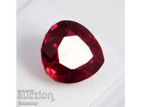 BZC! 12.50k natural ruby pear cert.VGTL from 1st!