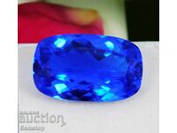 BZC! 12.60ct natural tanzanite cushion cert.VGTL from 1st!