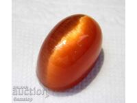 BZC! 47.35ct orange chrysoberyl cabochon oval 1st!