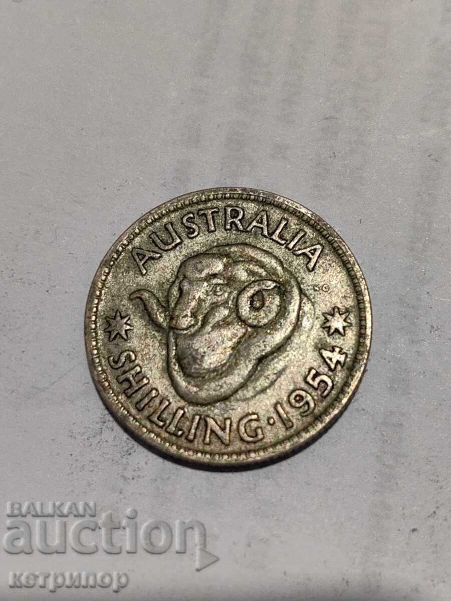 1 șiling Australia 1954 Argint 1 șiling Australia 1954 Argint