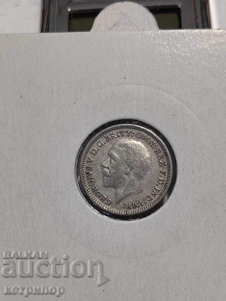 3 пенса 1932 г Великобритания сребърна с цена € 5.00 | 9.78 лв.