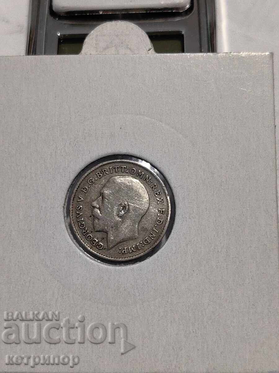 3 pence 1911 Great Britain silver with price 13.00 BGN | € 6.65 3 pence 1911 Great Britain silver with price 13.00 BGN | € 6.65