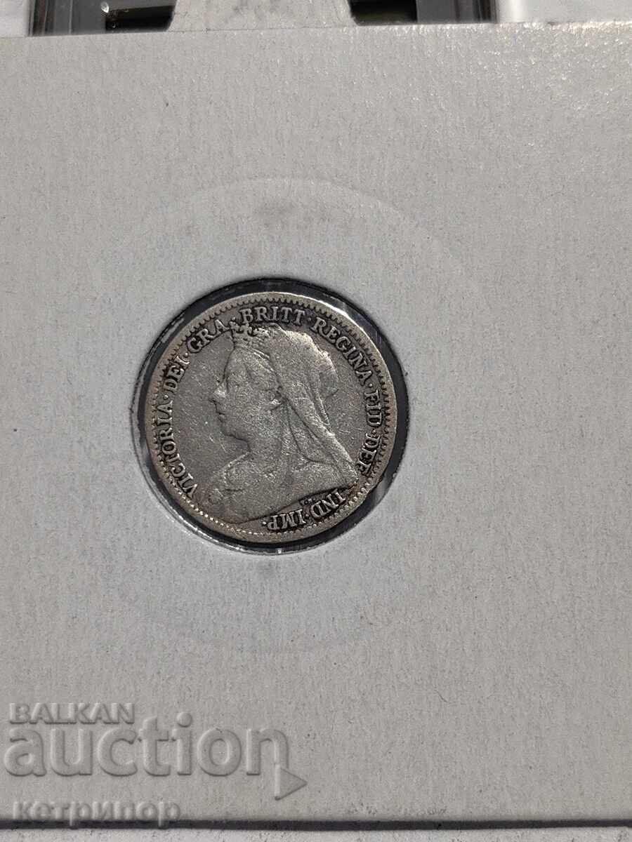 3 pence 1901 Great Britain silver with price 21.00 BGN | € 10.74 3 pence 1901 Great Britain silver with price 21.00 BGN | € 10.74
