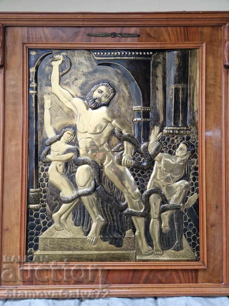 Δημοπρασία Υπέροχο πάνελ αντίκες από χαλκό Δημοπρασία Υπέροχο πάνελ αντίκες από χαλκό