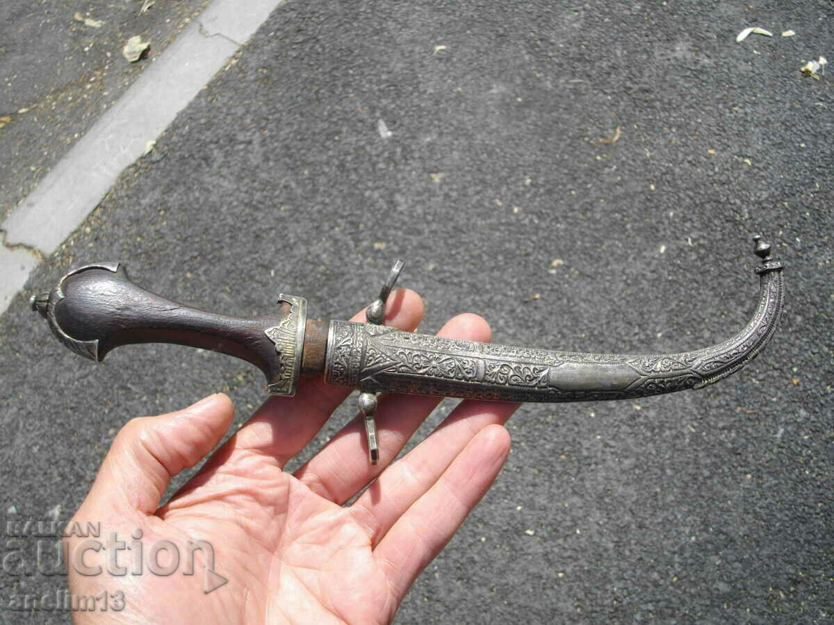 SILVER DAGGER KNIFE KUMAYA KHANJAR - 7 SILVER DAGGER KNIFE KUMAYA KHANJAR - 7