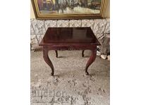 Wonderful antique English table, solid wood carving