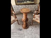 Old unique antique English wooden column