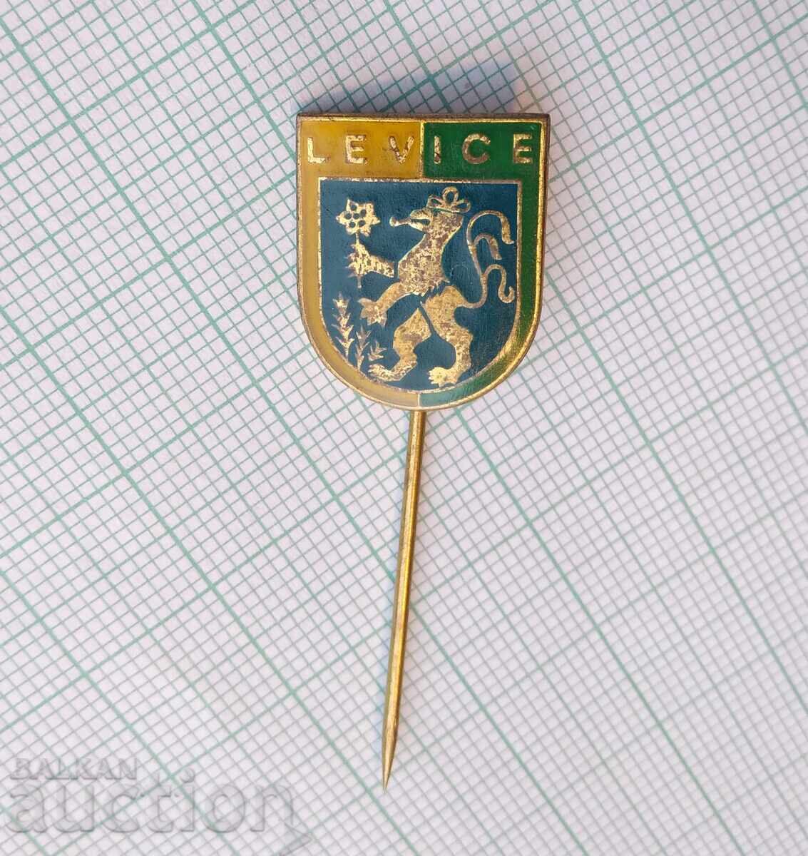 17293 Badge - coat of arms of the city of Levice Slovakia with price 1.00 BGN | € 0.51