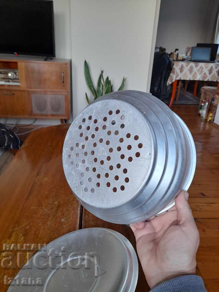 Delivery of Old aluminum strainer, colander Delivery of Old aluminum strainer, colander