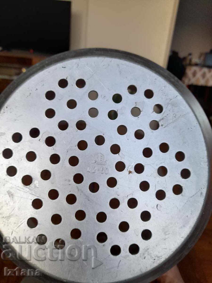 Old aluminum strainer, colander - 5 Old aluminum strainer, colander - 5
