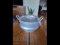 Old aluminum strainer, colander