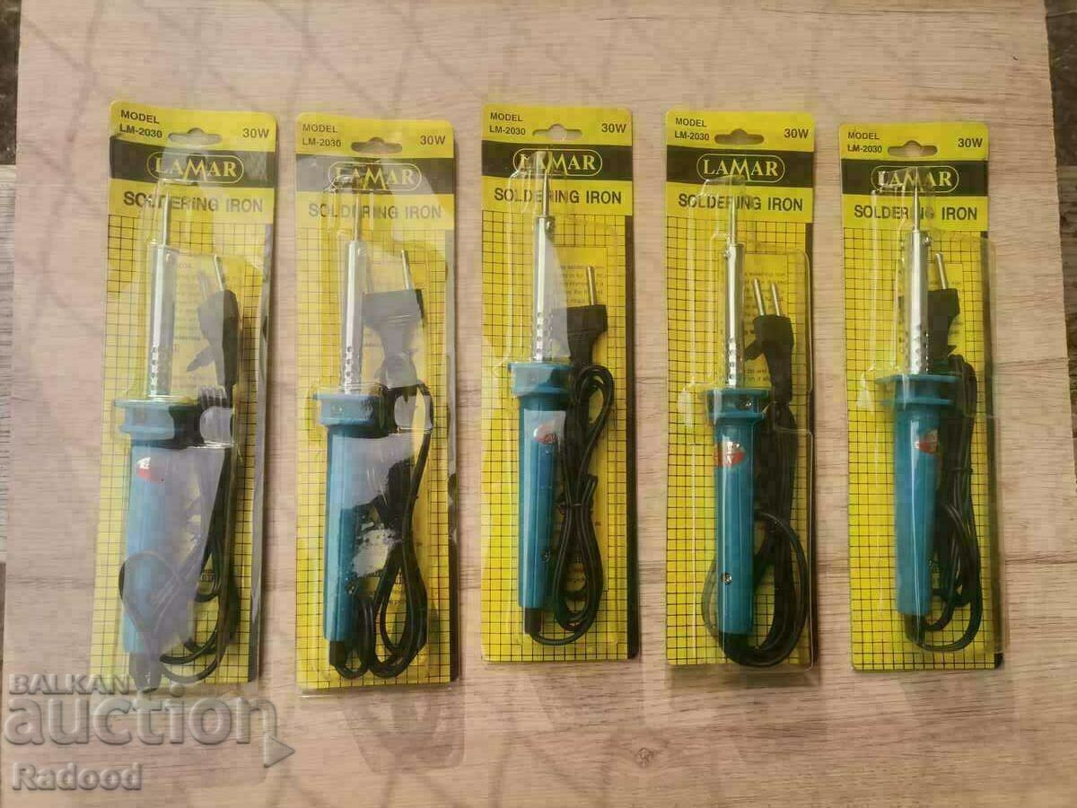 5 soldering irons