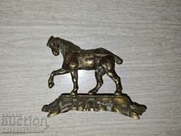 Beautiful old figure Horse bronze Belgium perfect