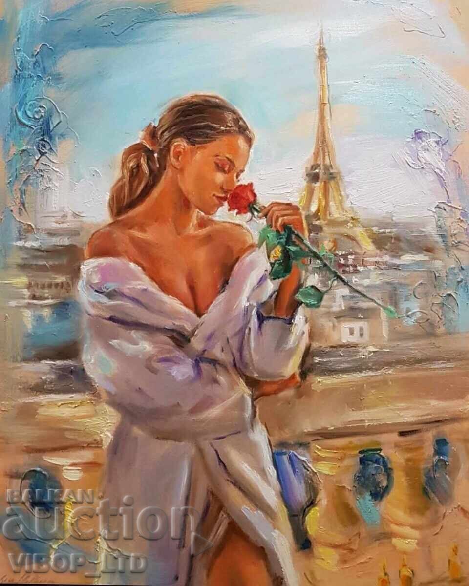Artist! ROMANTIC EVENING/painting 50/60/oil - 6 Artist! ROMANTIC EVENING/painting 50/60/oil - 6
