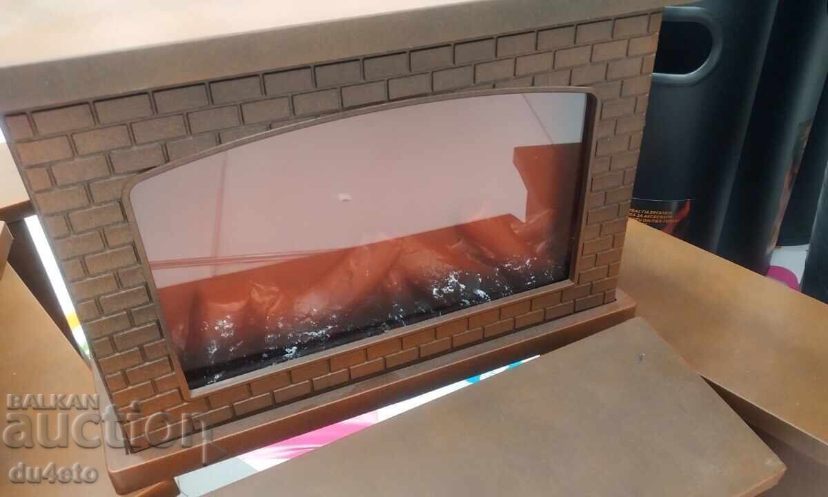 Auction Decorative Fireplace Lantern - 28x12x20cm. Battery operated Auction Decorative Fireplace Lantern - 28x12x20cm. Battery operated