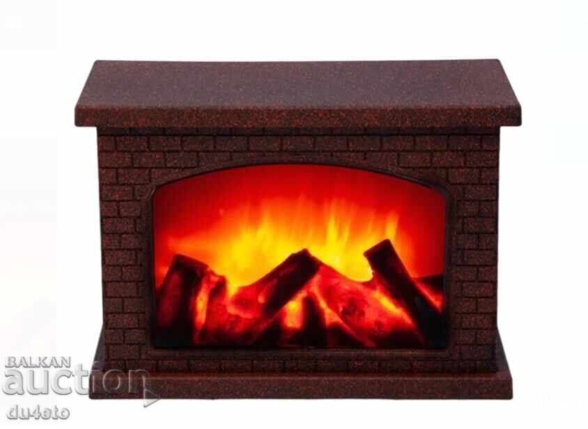 Decorative Fireplace Lantern - 28x12x20cm. Battery operated Decorative Fireplace Lantern - 28x12x20cm. Battery operated