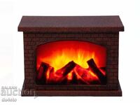 Decorative Fireplace Lantern - 28x12x20cm. Battery operated