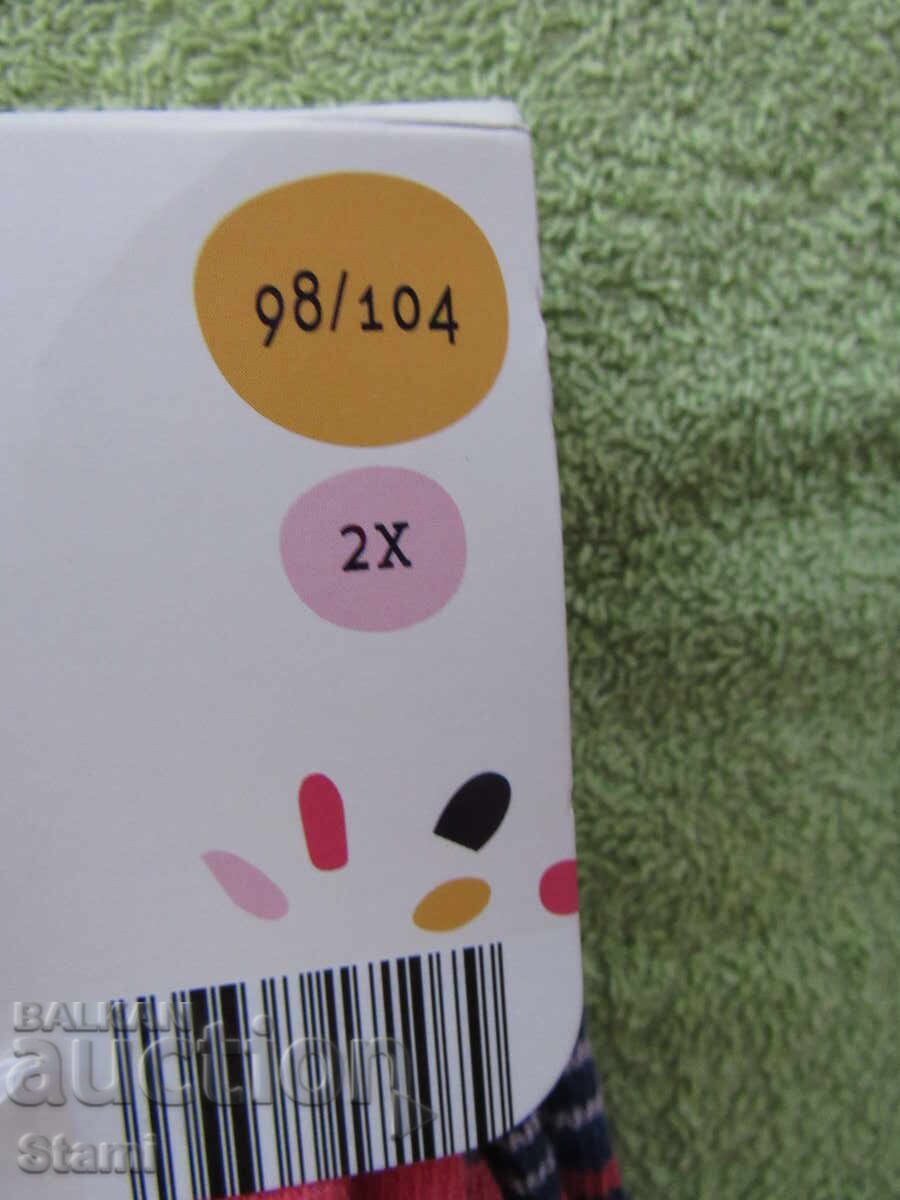 Children's tights for girls, size 98/104, new, 2 pieces - 6 Children's tights for girls, size 98/104, new, 2 pieces - 6
