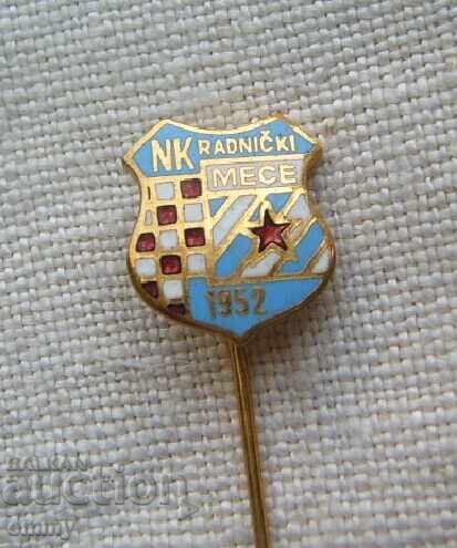 Football badge - NK Radnicki Mece/ FC Radnicki Mece, Croatia with price 5.00 BGN | € 2.56 Football badge - NK Radnicki Mece/ FC Radnicki Mece, Croatia with price 5.00 BGN | € 2.56