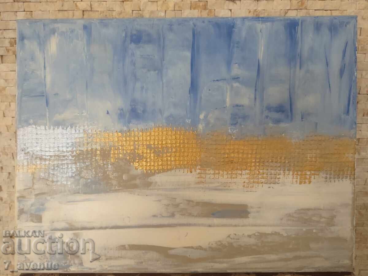 Acrylic painting on canvas, 30/40 cm "Water changes everything" with price 399.00 BGN | € 204.01