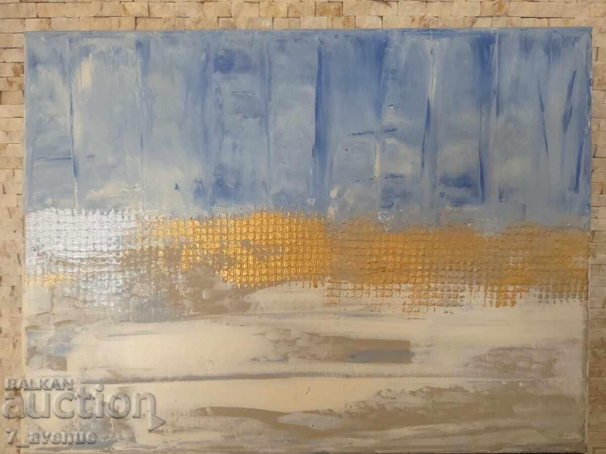 Auction  Acrylic painting on canvas, 30/40 cm "Water changes everything"