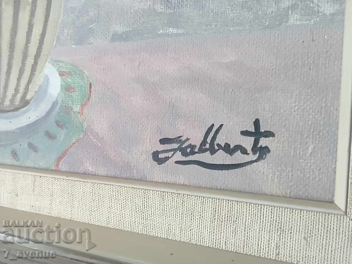 Delivery of Original oil painting on canvas, 40/40 cm Delivery of Original oil painting on canvas, 40/40 cm