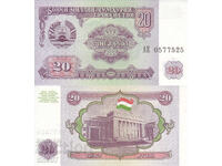 tino37- TAJIKISTAN - 20 RUBLES - 1994 - UNC