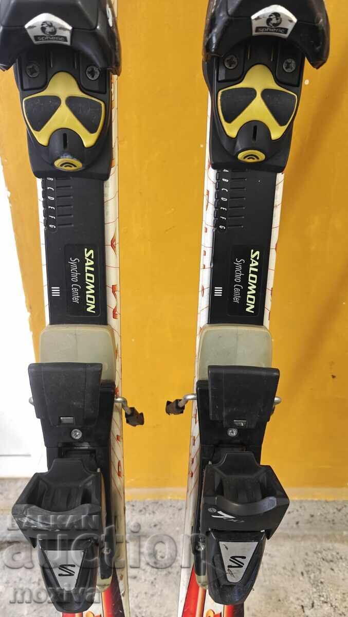 Skis Fischer 160 cm. + Salomon automatic skis + poles with price 65.00 BGN | € 33.23 Skis Fischer 160 cm. + Salomon automatic skis + poles with price 65.00 BGN | € 33.23