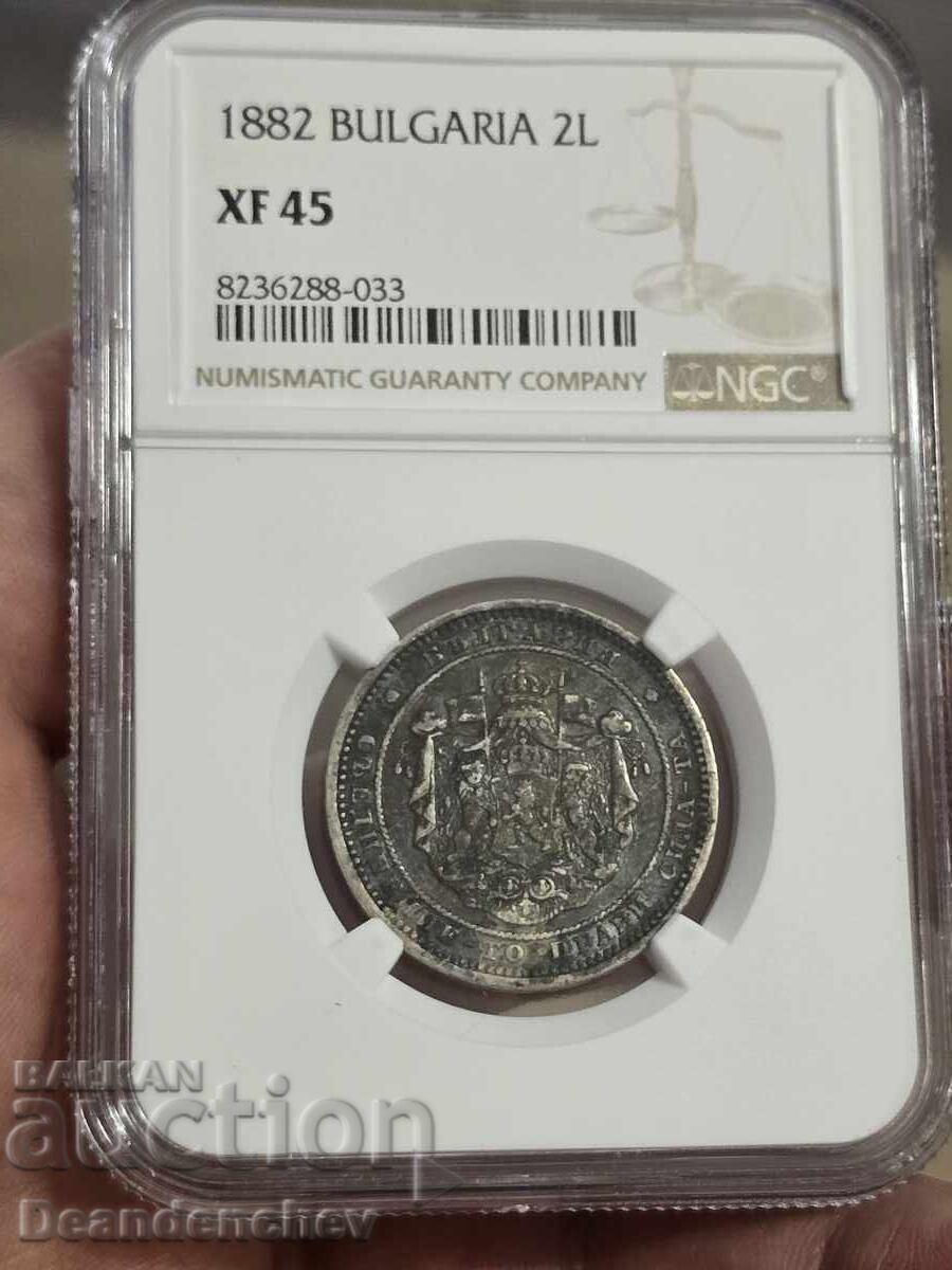 Licitație 2 BGN 1882 XF45 NGC Licitație 2 BGN 1882 XF45 NGC
