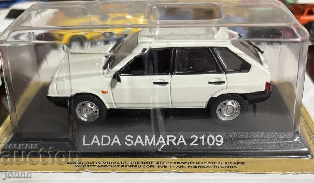 LADA SAMARA 2109 - бял - DeAgostini 1:43