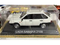 LADA SAMARA 2109 - бял - DeAgostini 1:43