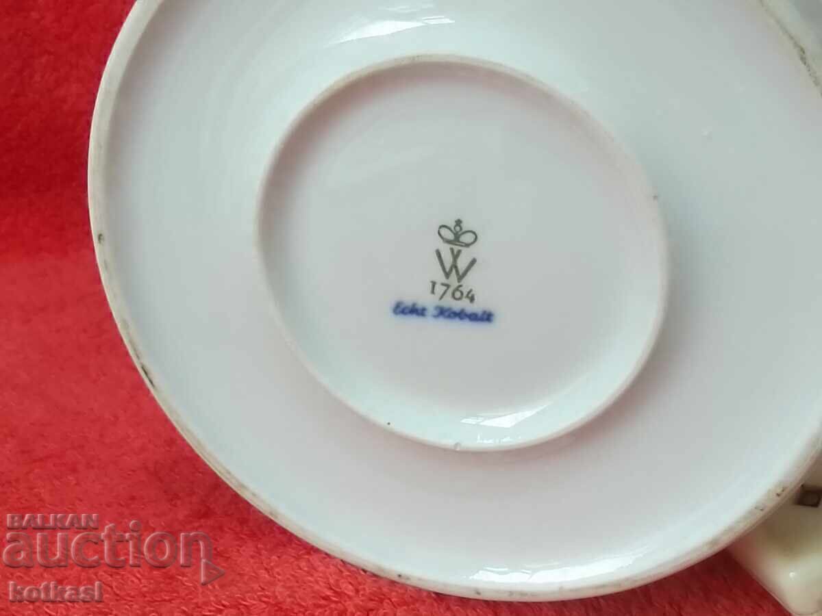 Veche lampă din porțelan Wilendorf Cobalt de lucru - 6 Veche lampă din porțelan Wilendorf Cobalt de lucru - 6