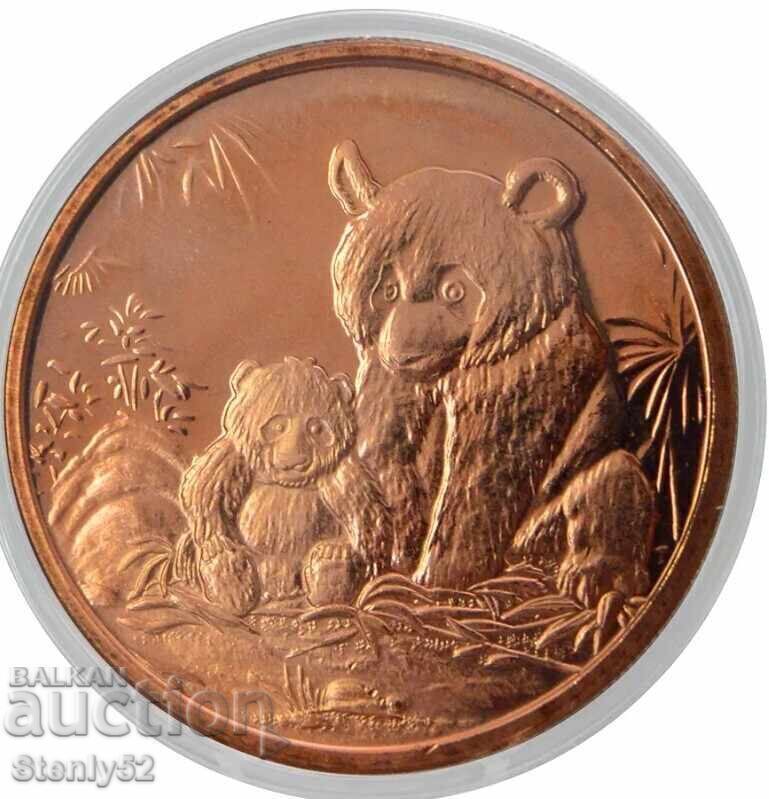 1 oz copper bar 99.9% Панда