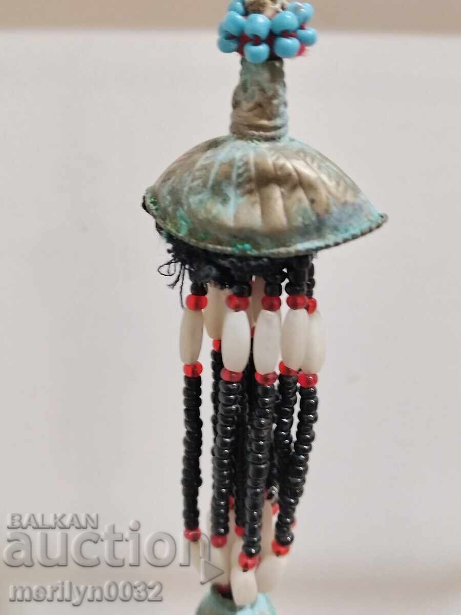 Beaded jewelry pendant from cheese Sachan ornament Sintsi - 5 Beaded jewelry pendant from cheese Sachan ornament Sintsi - 5