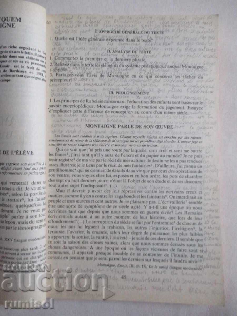 Auction  Manuel de français et de littérature française - 10 classe