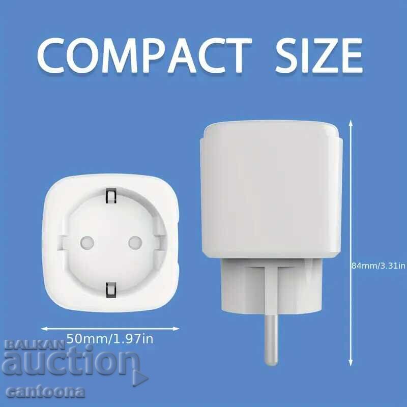 Smart WiFi socket, energy monitoring, voice commands, 16A - 5 Smart WiFi socket, energy monitoring, voice commands, 16A - 5