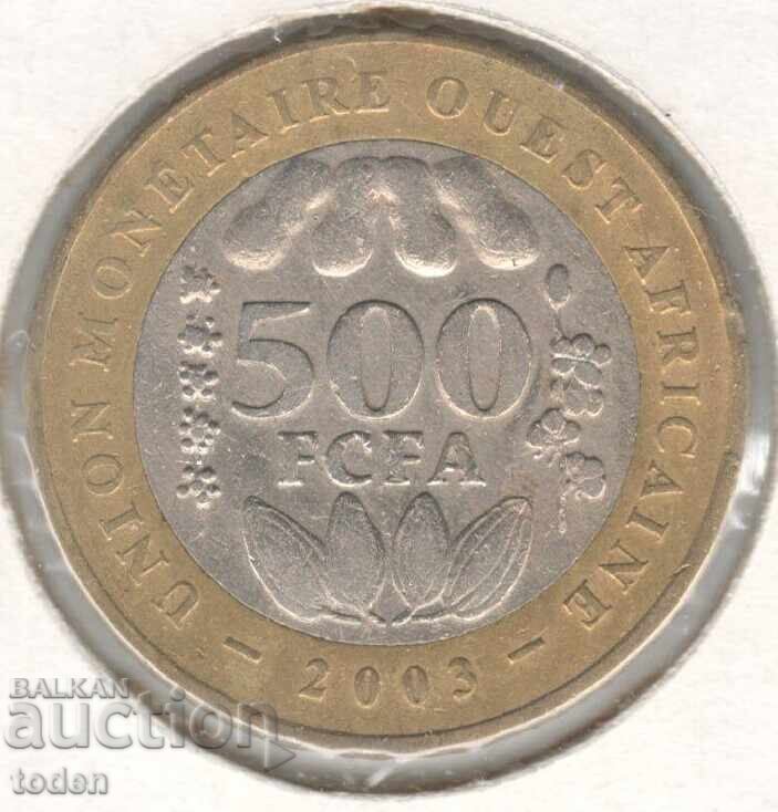 Western Africa(BCEAO)-500 Francs-2003-KM# 15