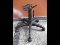 Cross with wheels, shock absorber and mechanism for office chair -4